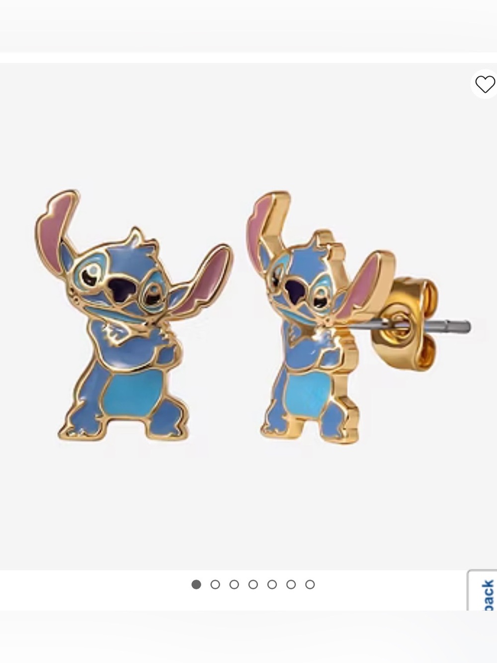 Disney Jewelry | Lilo & Stitch | Stitch Enamel Stud Earrings